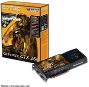 Видеокарта GTX Zotac 260 896mb,  216 cores. 