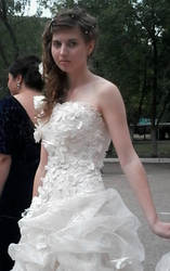 Красивое свадебное платье.
